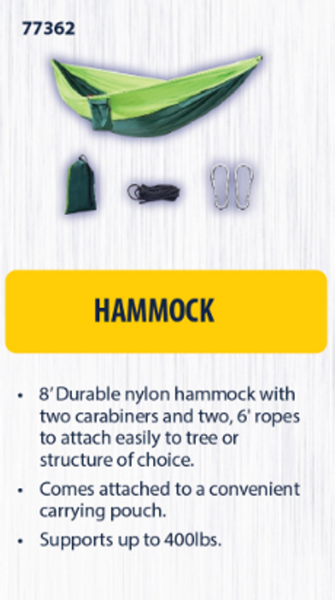 8' Nylon Hammock  77362