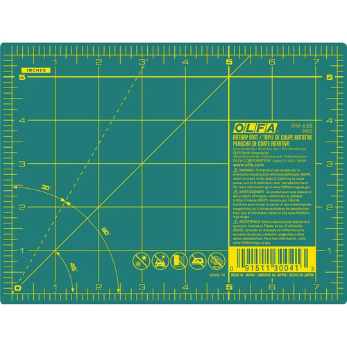 RM-6x8 6 x 8" Self Healing Rotary Cutting Mat   9952