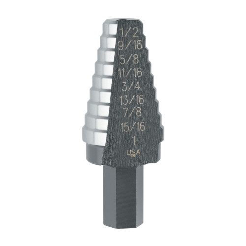 UNIBIT® 9/16 - 1" #20 High Speed Steel Step Drill Bit   10220