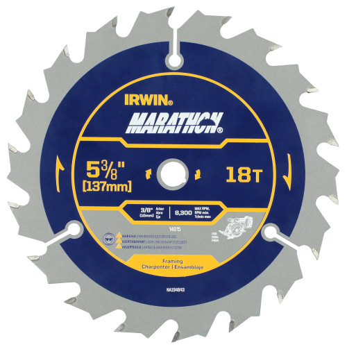 5 Pc. 5-3/8" 18T Marathon® Circular Saw Blade   14015