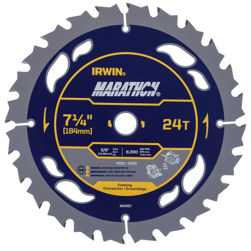 7-1/4" 24T Marathon® Circular Saw Blade   14030