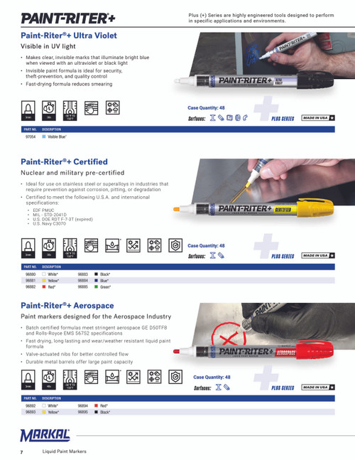 Paint-Riter®+ Certified Liquid Paint Marker - Blue   96884