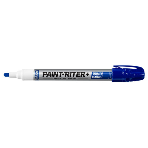 12 Pc. Paint-Riter®+ Detergent Removable Liquid Paint Marker - Blue   97015