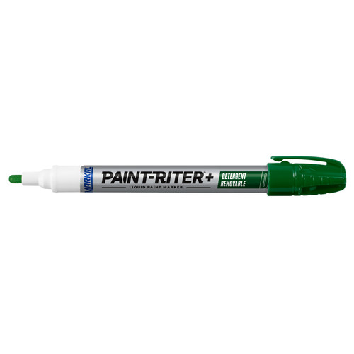 12 Pc. Paint-Riter®+ Detergent Removable Liquid Paint Marker - Green   97016