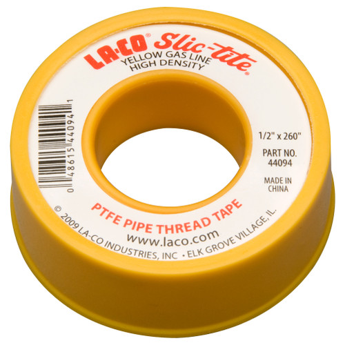 Slic-Tite® 1/2 x 260" Yellow Teflon Tape   44094