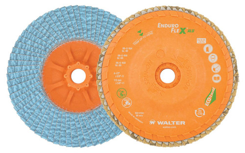 Enduro-Flex ALU® 10 Pc. 5 x 5/8"-11 40G Flap Disc   06U504