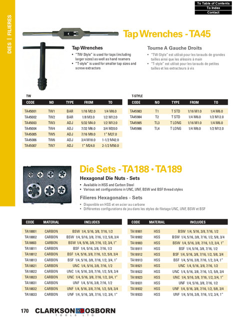 1/8 - 1/2" Tap Wrench   TA45002