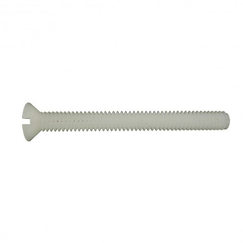 #10-32 x 2-1/2" Countersunk Nylon Machine Screw 25 Pc.   5716-318