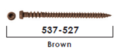 #10 x 3" Trap Head Steel Decking Screws 400 Pc.   537-527