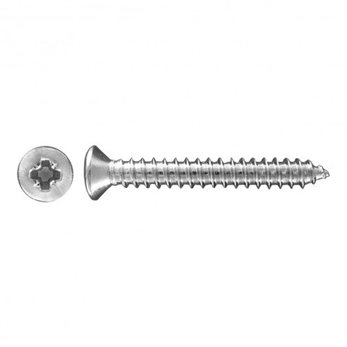 M4 x 20mm Countersunk Pozidriv® Steel Trim Screw 100 Pc.   230-207