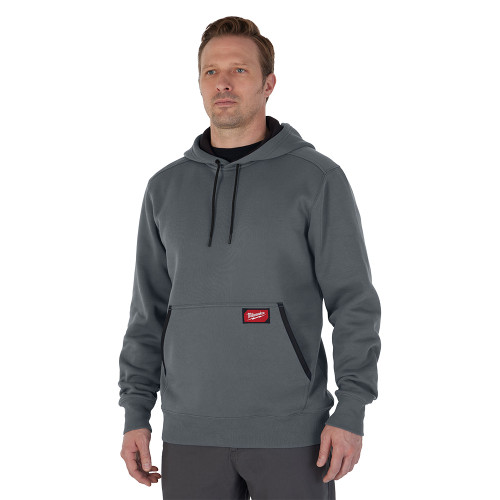 Midweight Pullover Hoodie Grey 3X  351G-3X