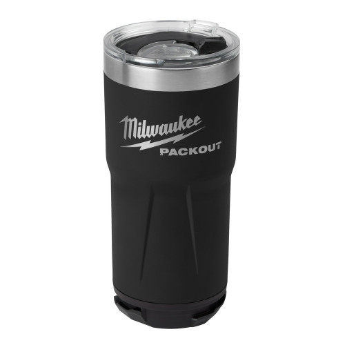 Packout® 20oz. Black Insulated Tumbler - 6 MOQ  48-22-8392B
