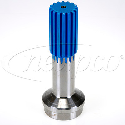 2.500" 16 Spline - 4.00" x .187" Round - Wing Bearing Stub Shaft  8-61737