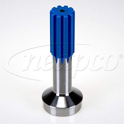 2.00" 10 Spline - 3.500" x .095" Round - Wing Bearing Stub Shaft  9281J