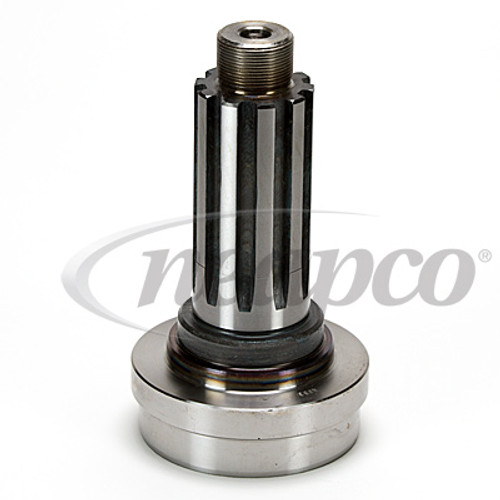 1.953" 10 Spline - 4.00" x .134" Round - Midship Stub Shaft w/Nut  N6-53-201-1