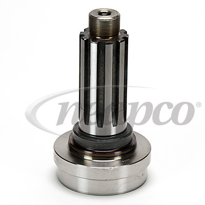 1.953" 10 Spline - 4.00" x .134" Round - Midship Stub Shaft w/Nut  N6-53-201-1