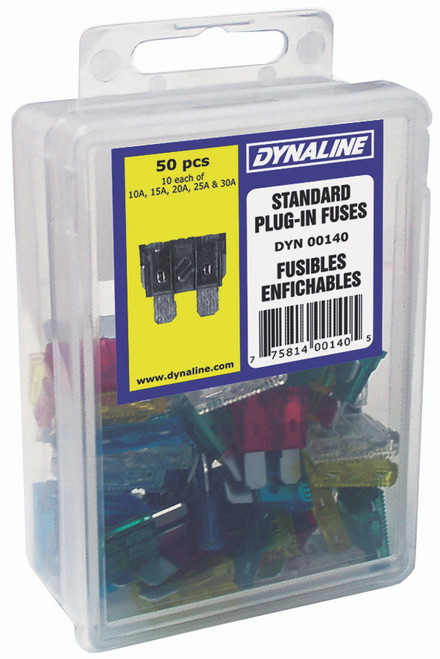 50 Pc. Standard Plug-In Fuses Dynakit  00140