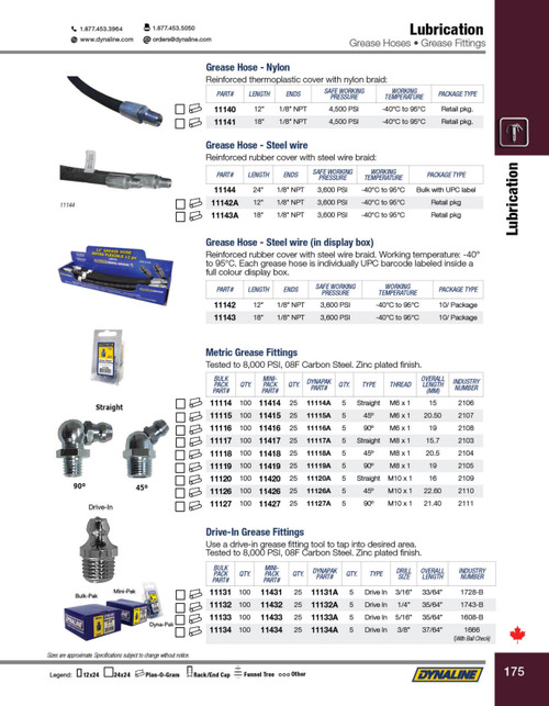 3/8" Drive-In Grease Fitting (5/pk)  11134A