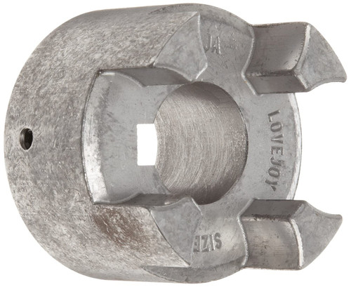38mm Shaft Lovejoy® Type CJ38/45A Curved Jaw Style Coupling Half   CJ38A-HUB-PM-38MMH7-10X3.3MMKW-SS180