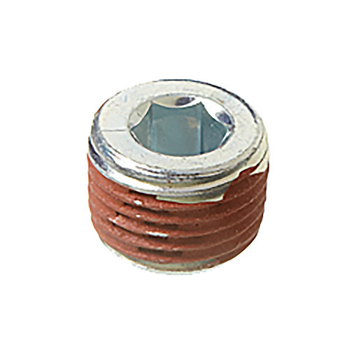 1/2" Steel Male NPT Recessed Hex Plug w/ Vibra-Seal® 12 Pc.   260-924