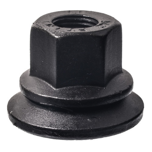 9/16"-18 Black Flanged Flat Wheel Nut 10 Pc.   558-296
