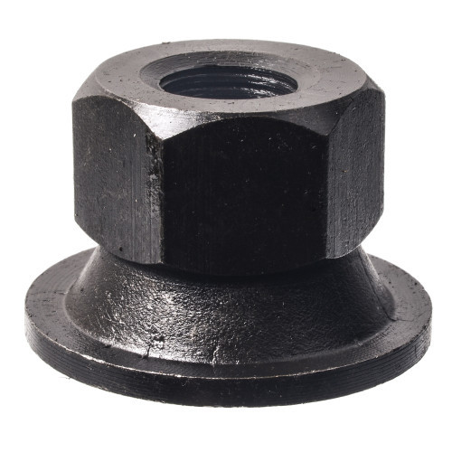 9/16"-18 Black Flanged Flat Wheel Nut 10 Pc.   558-092