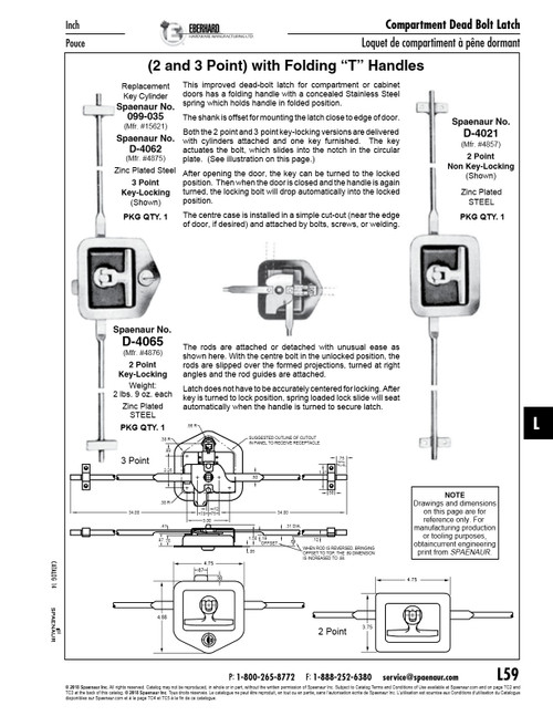 Replacement Key Cylinder W/ 2 Keys And Nut Steel Zinc Plated Key# Ch501   099-035