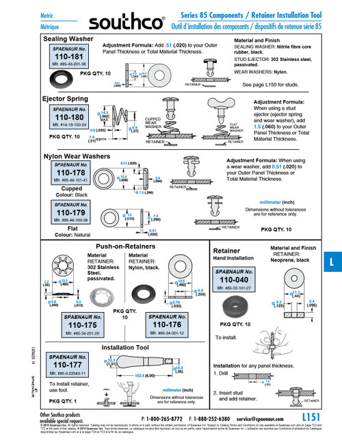 Flat Wear Washer .515" Od X .296" Id X .020" Thk. Nylon Natural   110-179