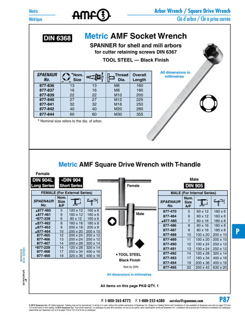 Slotted Nut Spanner With 4 Prongs 27Mm Steel Black Din 6368 27   877-840