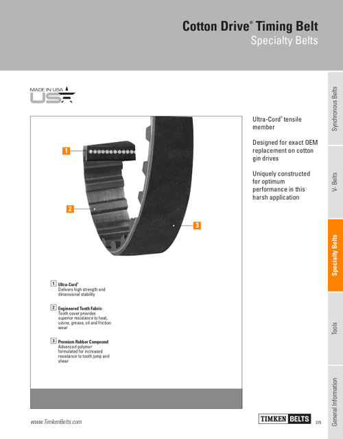 Cotton Drive® Timing Belt   61CCB142