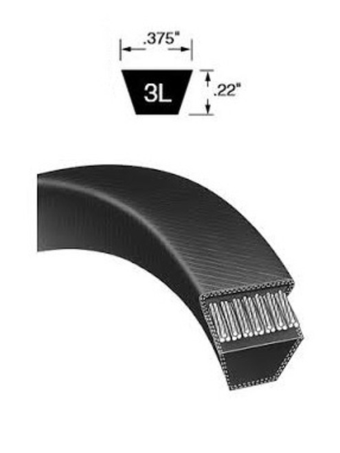 3/8" Light Duty V-Belt 3L690