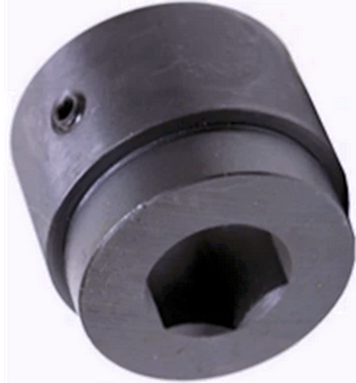 1-1/8" Steel Hexagon Bore Weld-On Hub  X 1-1/8" HEX