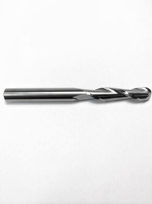 3/8" TiAln Coated Solid Carbide 2 Flute Long Ball Nose End Mill   SC57375A