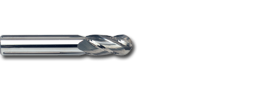 7/16" TiN Coated Solid Carbide 4 Flute Ball Nose End Mill   SC25437T