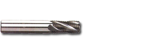 3/8" TiN Coated Solid Carbide 4 Flute Stub Roughing End Mill   SC46375T