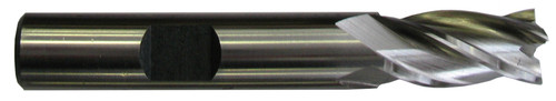 6.5mm TiN Coated HSS 4 Flute End Mill   EM61565T