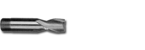 1/8" TiN Coated HSS 2 Flute Threaded Shank End Mill   MC05008T