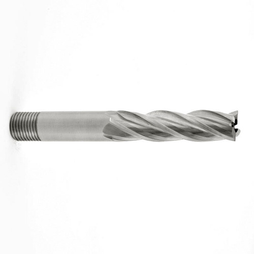 16mm TiN Coated Cobalt 4 Flute Long Threaded Shank End Mill   MC34660T