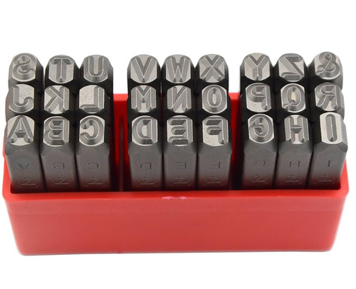 3/16" "A - Z" Reverse Letter Stamp Set   MS03712