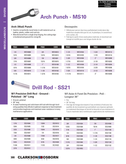 5/8" Arch (Wad) Punch   MS10010