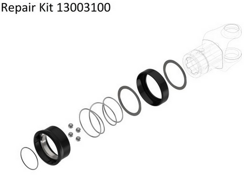 1-3/8"-6 Spline - Spring-Lok QD Yoke - 0675 Series  PTO100-0506