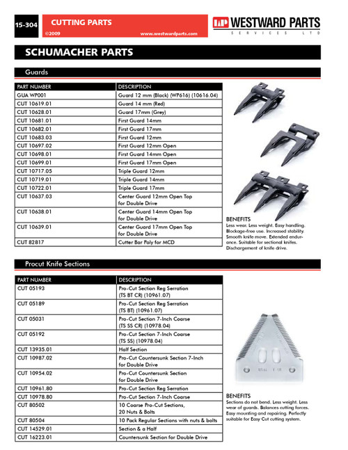 25 Pack Sickle Sections  CUT05031-25