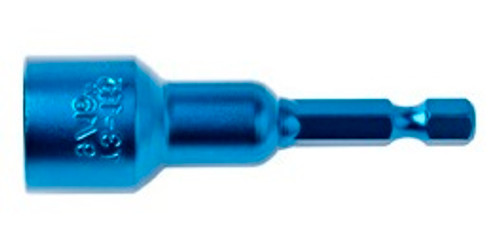 Magnetic Nut Driver Power Bit 9/16 x 2-1/2" Blue  73115