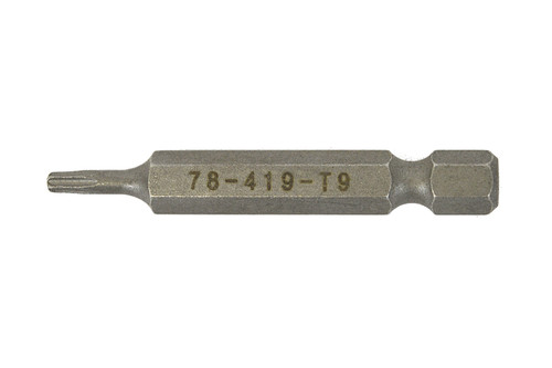 Torx® Power Bit T9 x 2" Plain Finish  78419