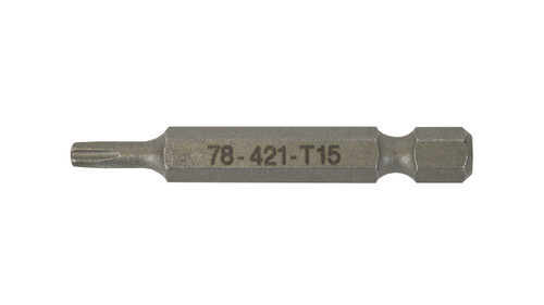 Torx® Power Bit T15 x 2" Plain Finish  78421