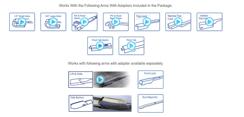 14" ClearPlus® Symphony® All Season Universal Beam Style Wiper   19141