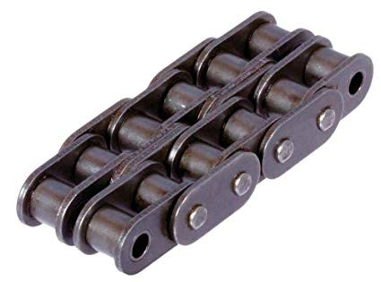 Straight Link Plate Riveted Roller Chain - Two Row - 10' Box  DRV-C100-2R-10FTNBA