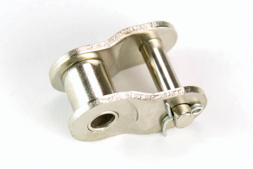 Nickel Plated Riveted Roller Chain Offset Link  DRV-40-1 DOFF LINK NP