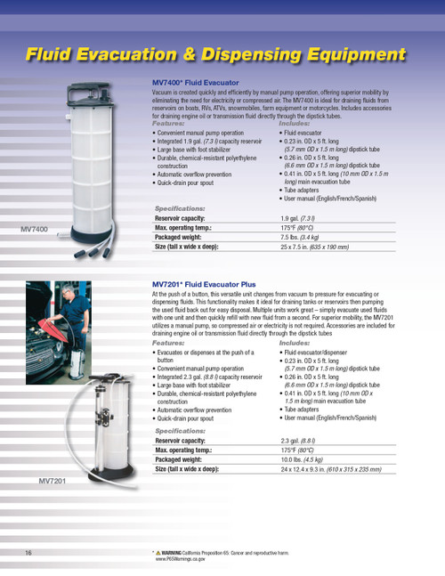 Fluid Evacuator Plus   MV7201
