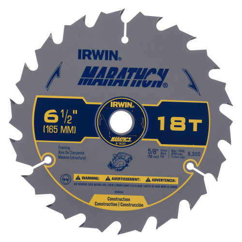 6-1/2" 18T Marathon® Carbide Circular Saw Blade   14020